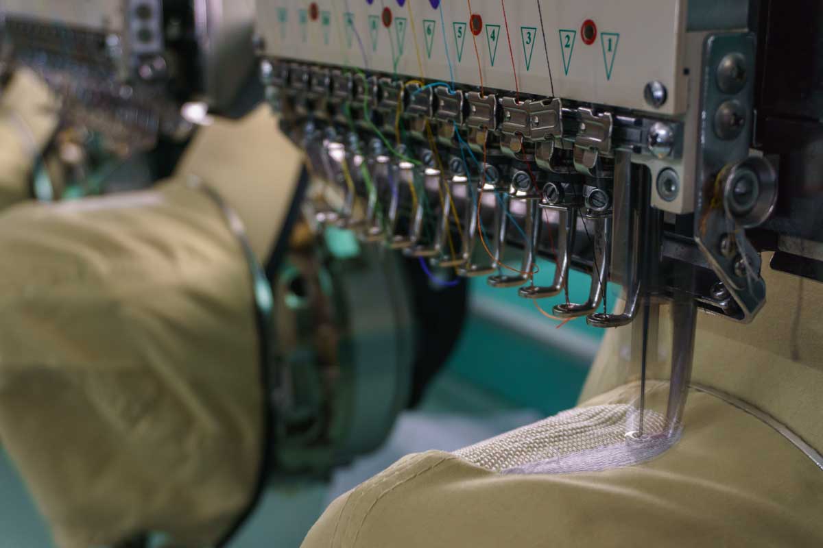 embroidery machine cap
