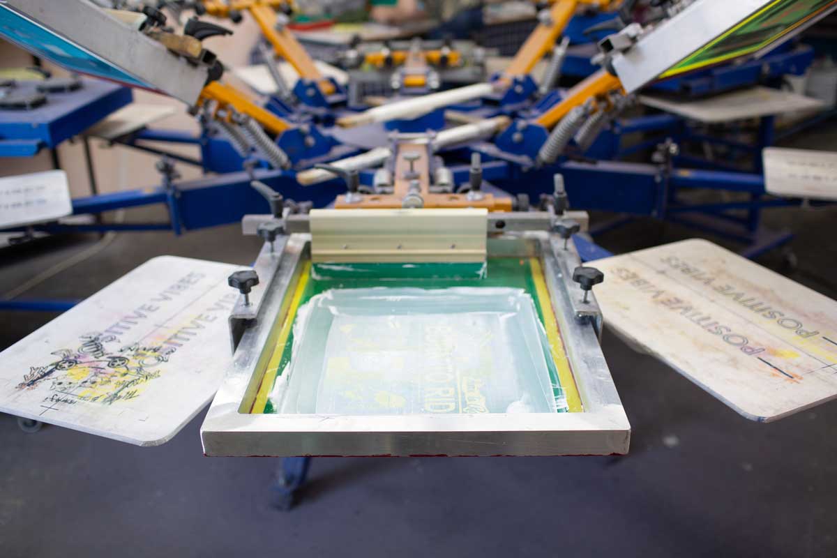 screen printing press