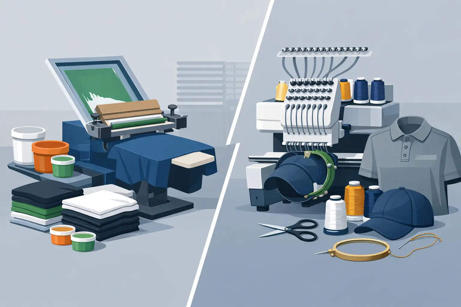 Screen Printing vs Embroidery: Which Fits?